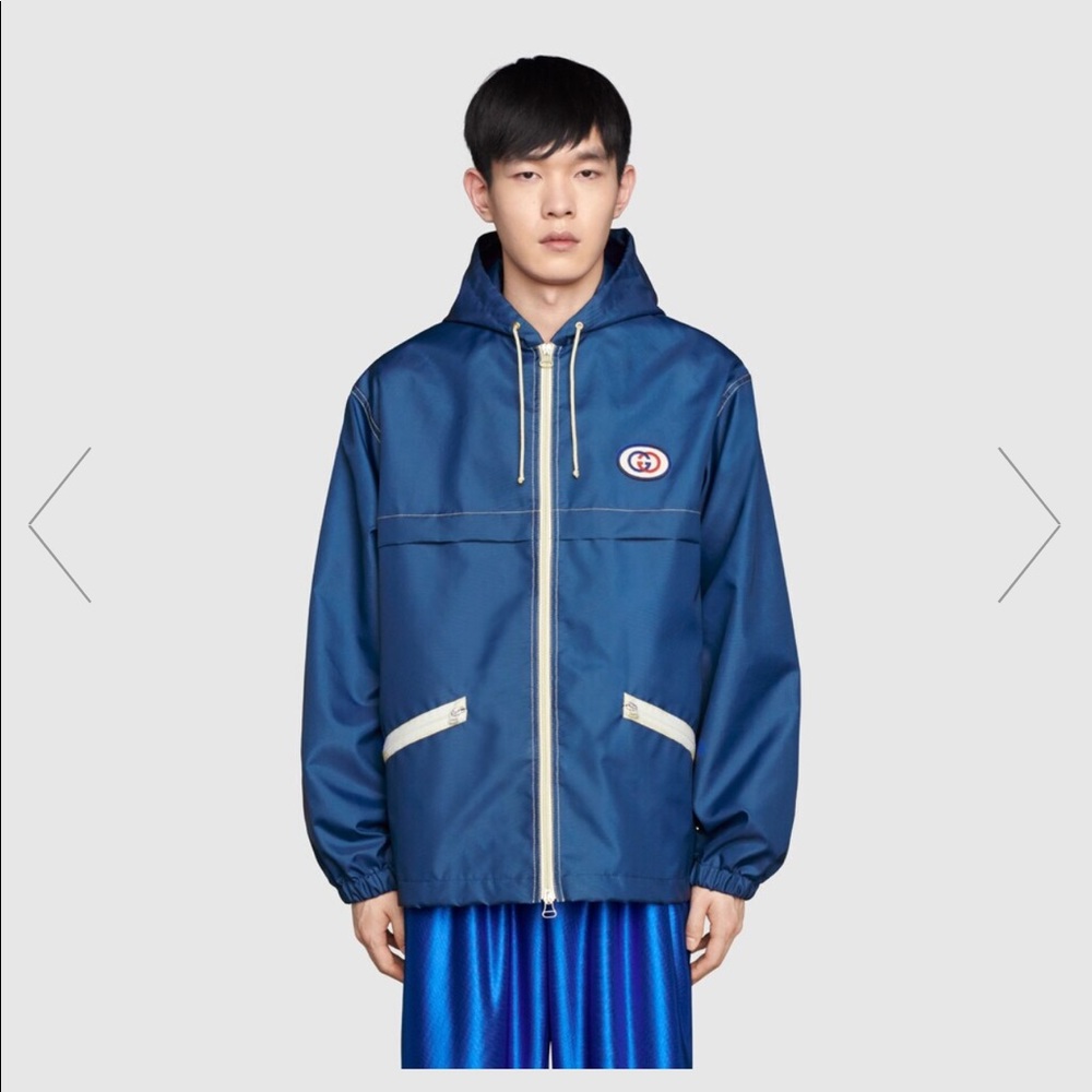 💎100% Authentic Brand New Men’s Gucci Nylon Jacket in Size Large!!!💎